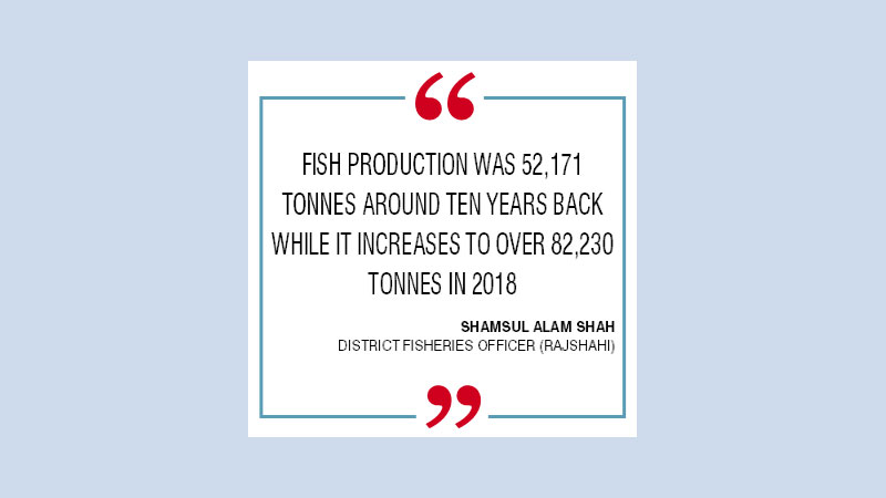 Fish production boosts significantly in Rajshahi