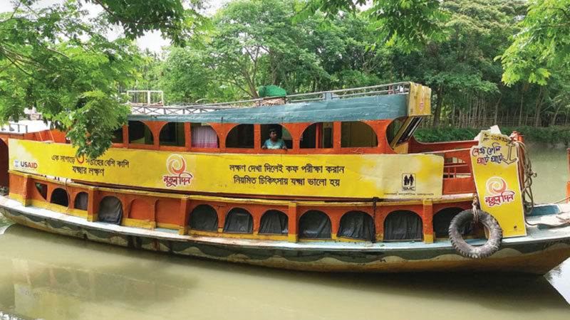 Floating boat creates healthcare awareness 
