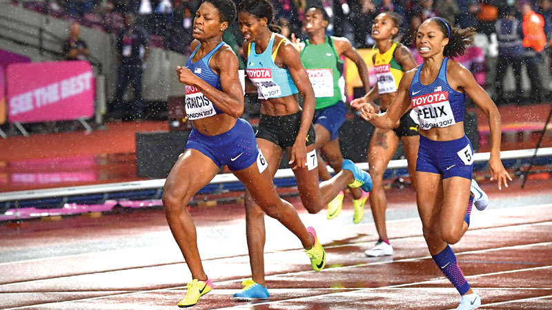 Francis shocks Felix, Miller-Uibo for 400m gold