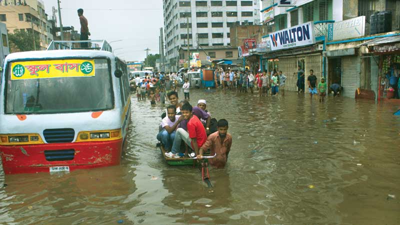 Waterlogging chokes capital
