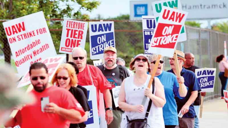 General Motors reports higher 3Q sales, lower inventories amid UAW strike