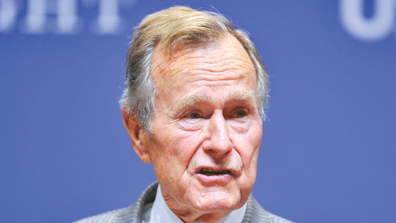 Ex-president George Bush hospitalised  