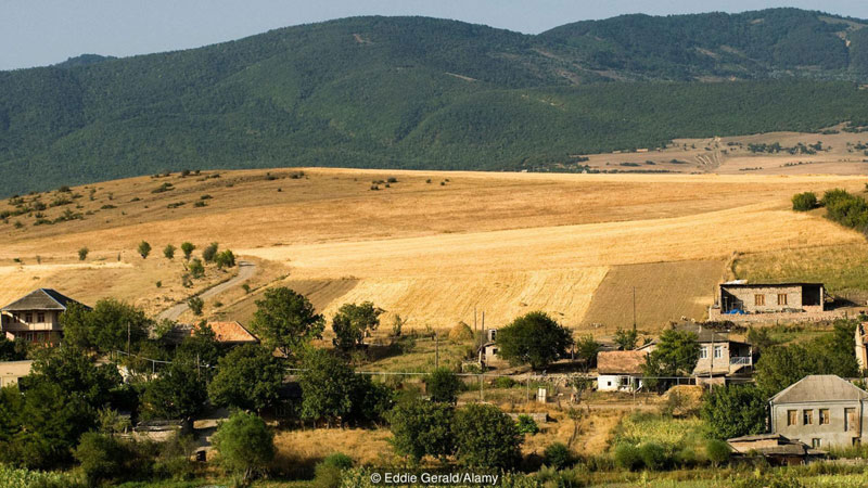 A Georgian welcome on the frontline of war