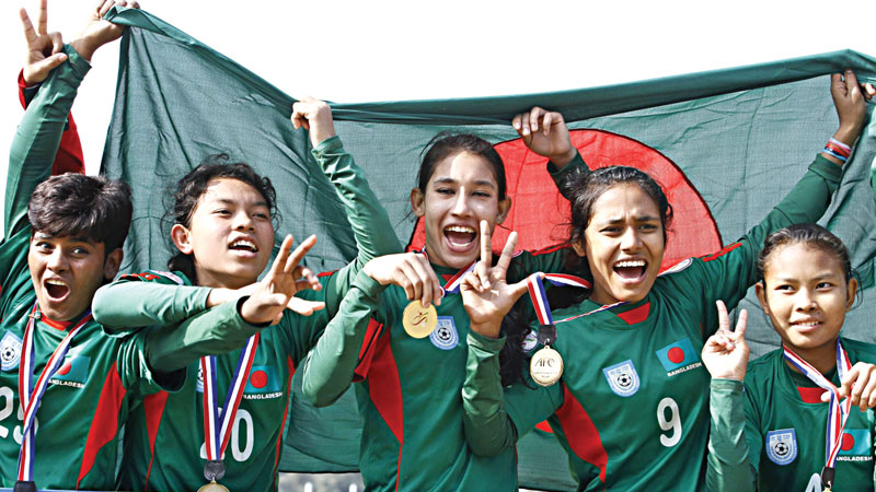 Bangladesh lift AFC Girls
U-14 soccer title 