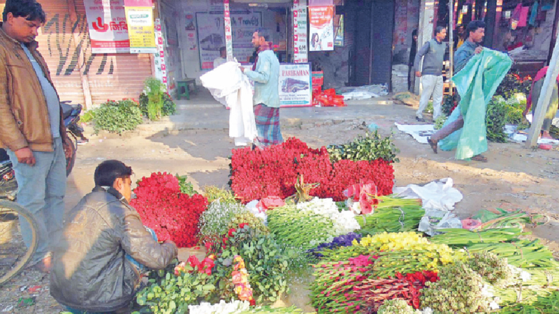 Godkhali flower sale booms