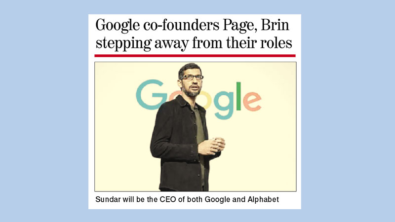 Google’s Sundar Pichai steps into huge role as Alphabet CEO