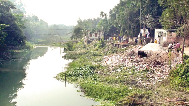 Grabbing of Lauhajong River poses environmental hazards