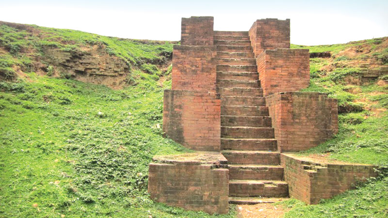 Halud Vihara, an archaeological 
site in Naogaon district