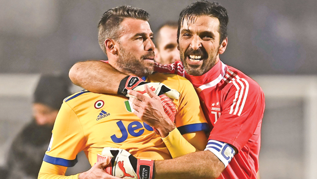Higuain, Buffon put Juve on brink of Cup final