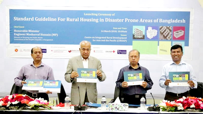 Housing guideline launched for disaster prone rural areas