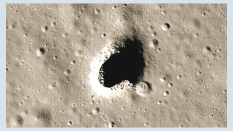 Huge cave found on moon