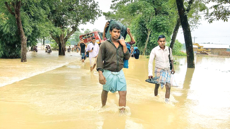 Incessant rain causes flood in 3 Ctg upazilas
