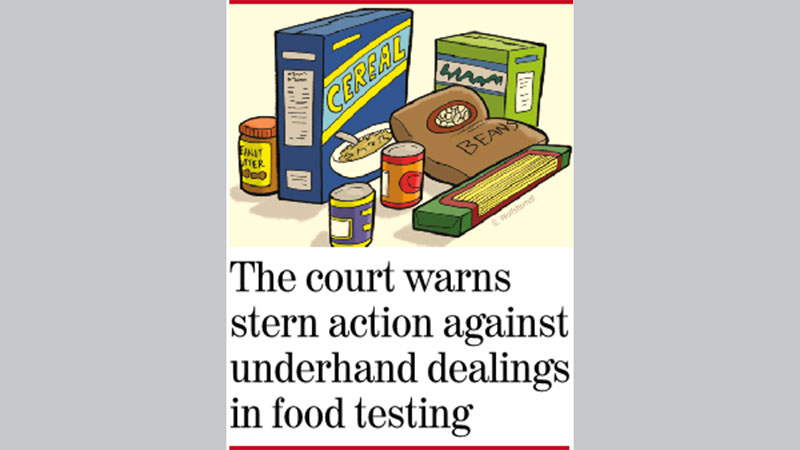 Inspect food products in bazaars at random
