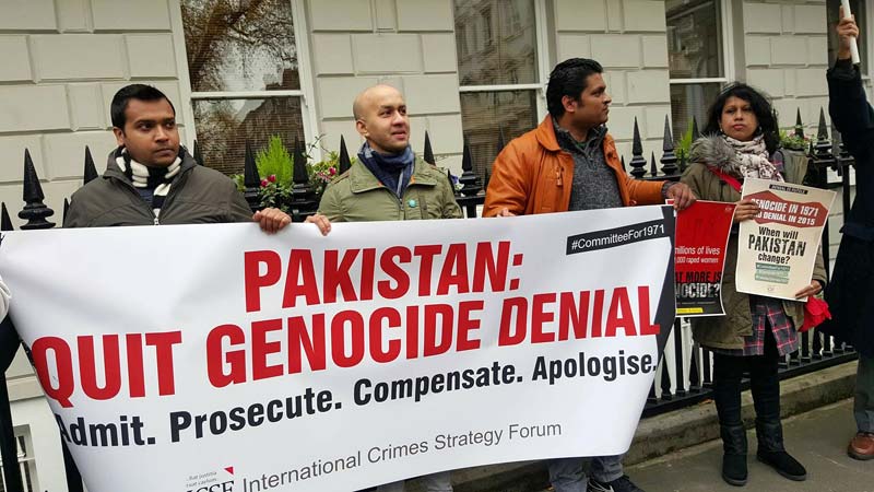 ICSF protests genocide denial of Pakistan