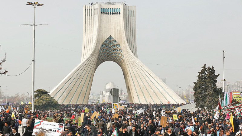 Iranians march against Trump ‘threats