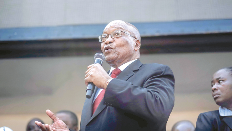 South Africa ex-President Jacob 
Zuma charged with corruption