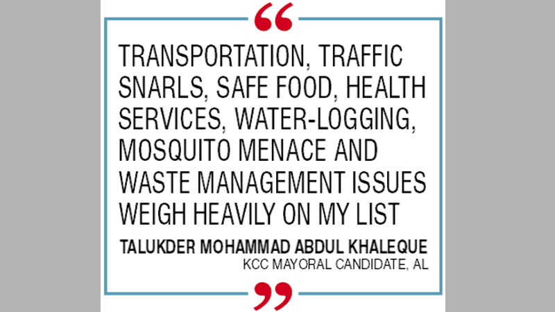 Khaleque wants to build a clean and smart city