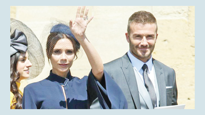 Beckhams donate 
royal wedding outfits