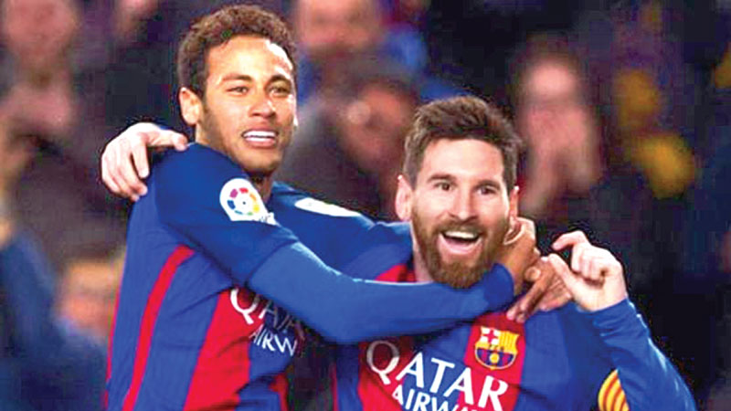 Messi bids farewell to 
Neymar on Instagram