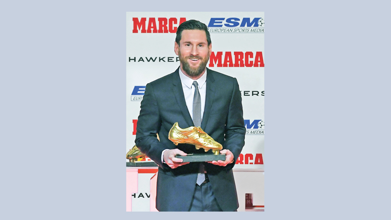 Messi claims record 5th Golden Shoe