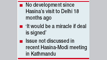 Modi’s Teesta pledge on the verge of failure