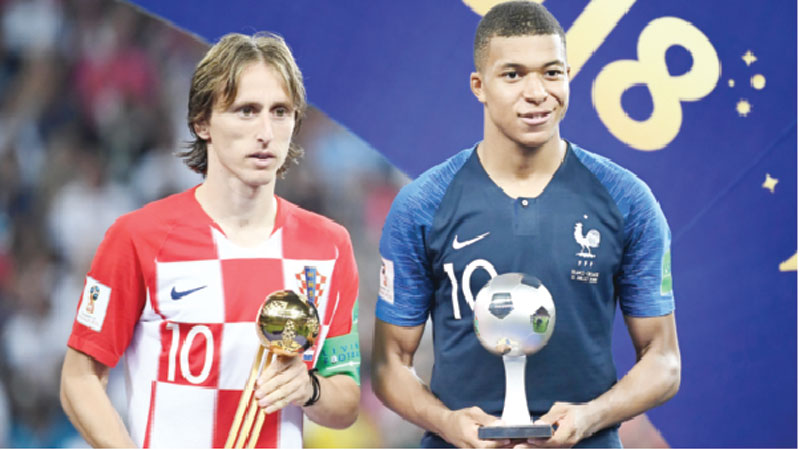Modric wins WC Golden Ball, Mbappe young player award