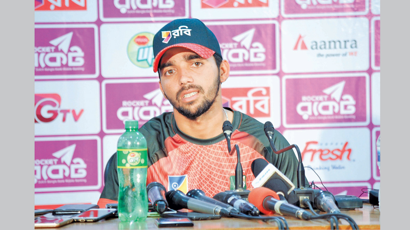 Mominul frustrated at not
prolonging his innings