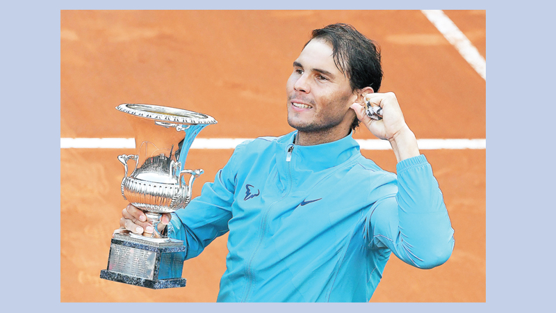 Nadal downs Djokovic to win 9th Rome title