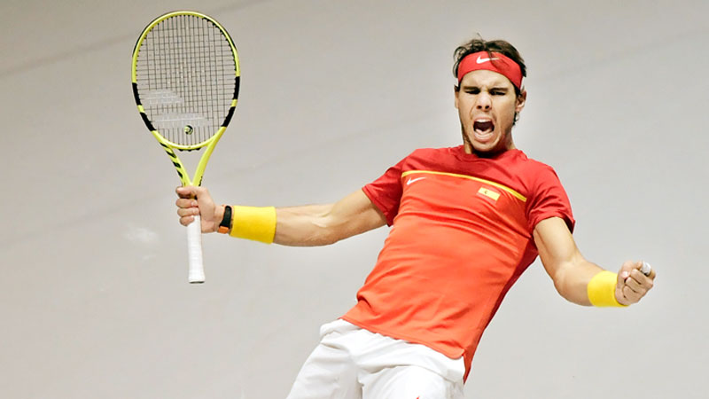 Nadal powers Spain into semifinals