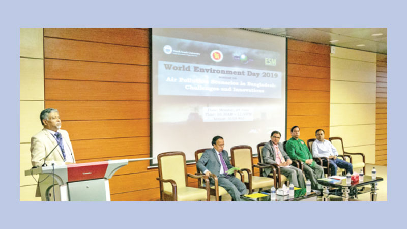North South University (NSU) organized seminar on air pollution