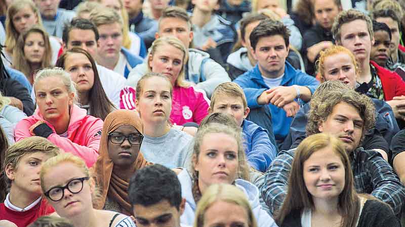 Norwegian youths reclaim island