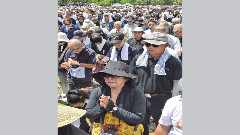 Protesters rally against US military on Okinawa