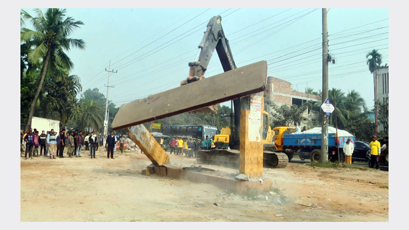 Over 200 illegal structures demolished in Rajshahi 