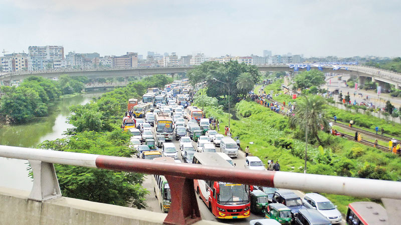 PM reception results in
tailback