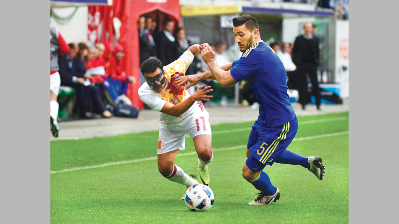 Spain ride on Nolito brace against Bosnia