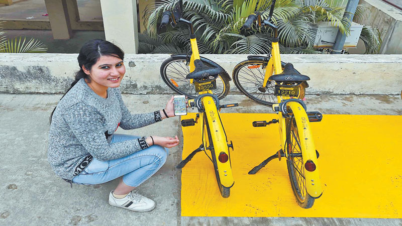 Chinese shared bikes arrive in India