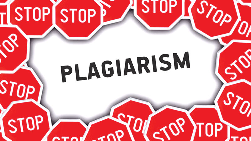 Plagiarism must 
be checked 