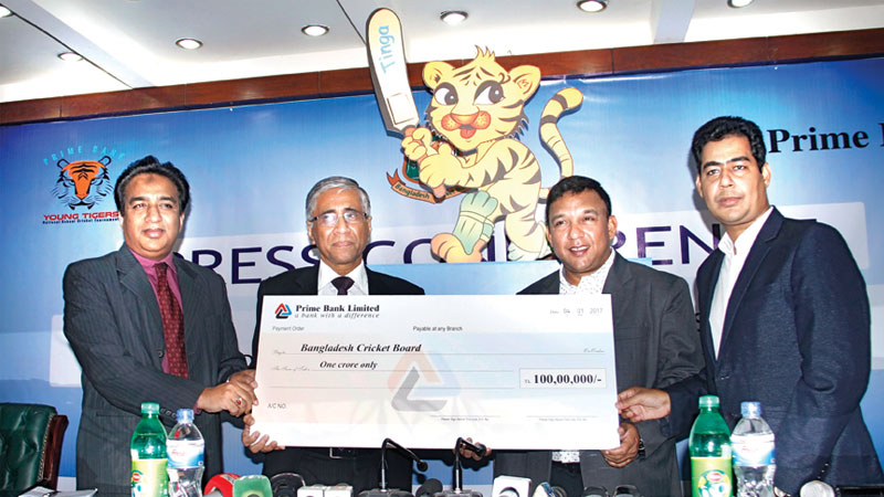 Prime Bank to sponsor 
school cricket 