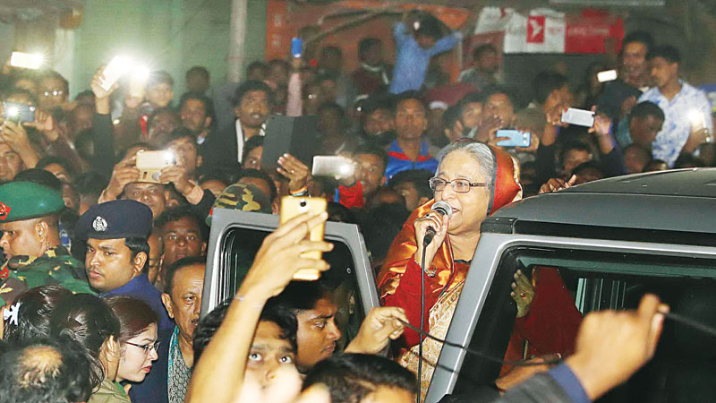 No space for arson attackers: Hasina
