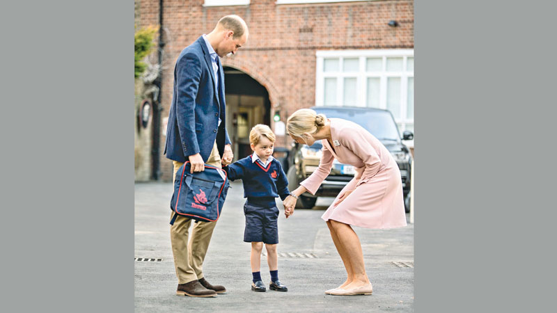 Prince George starts first day of school