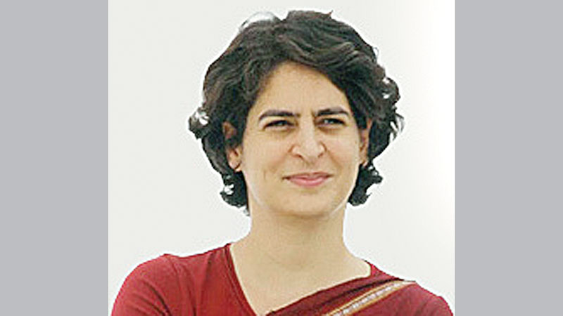 Priyanka Gandhi detained after staging sit-in