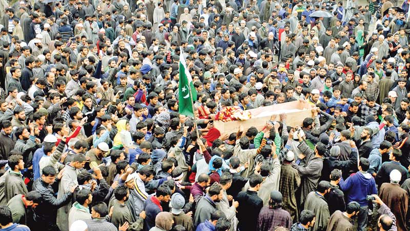 Protests in Kashmir after truckers death
