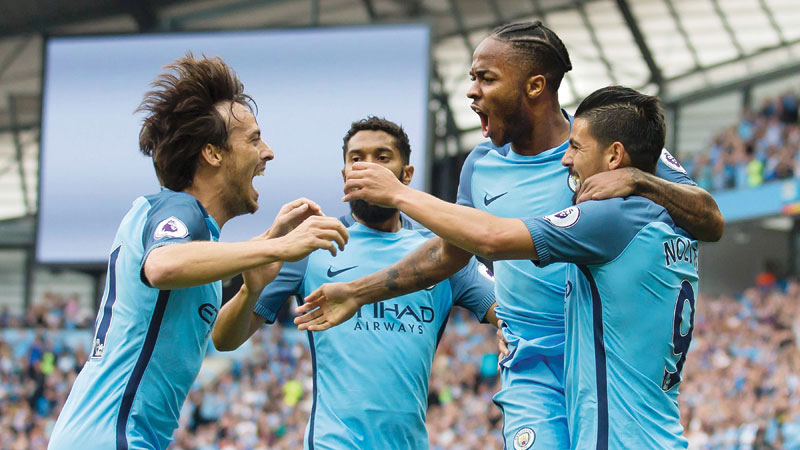 Sterling brace keeps City on top in England
