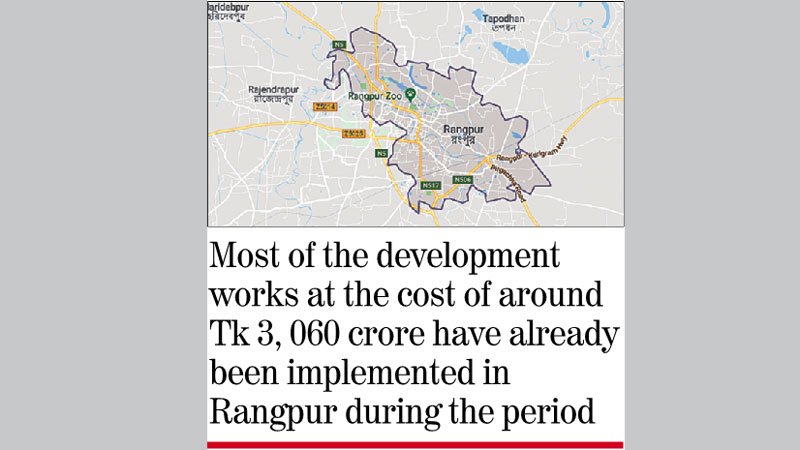 Rangpur witnesses massive development over 9yrs
