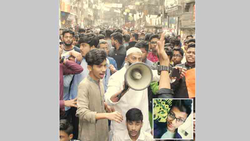 Road crash death
of SSC examinee
sparks off protest