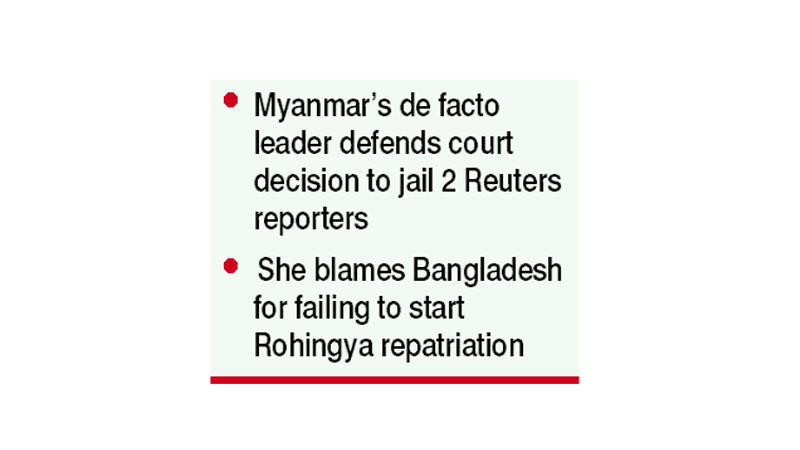 Rohingya crisis could have been handled better, admits Suu Kyi