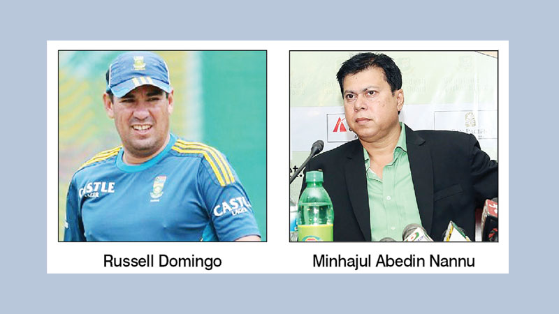Domingo, Minhaj to watch
matches of ‘A team’ in SL