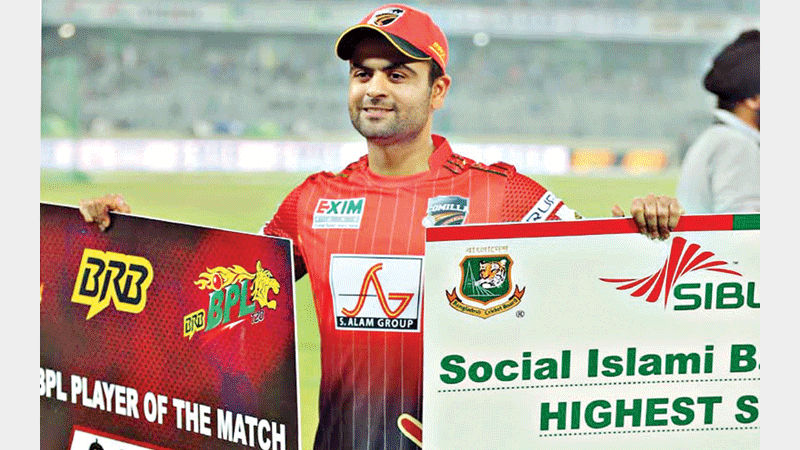 Swashbuckling Shehzad sinks Sylhet Super Stars