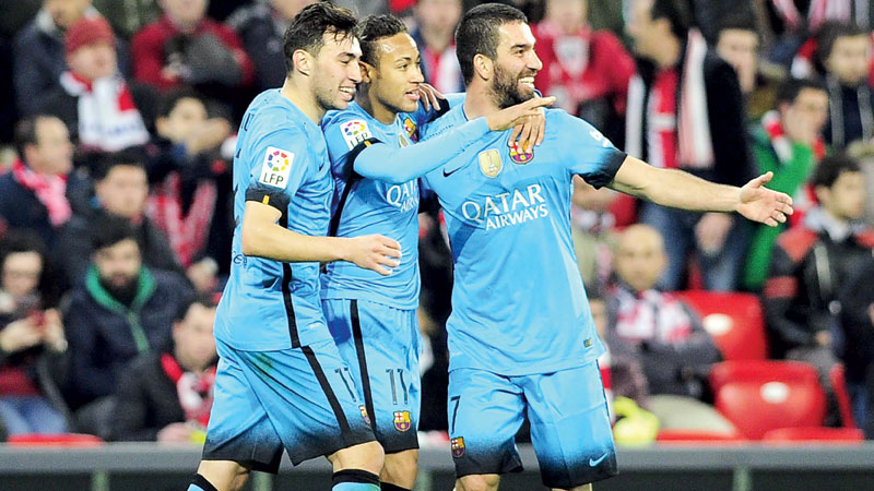 Messi-less Barca edge out Bilbao 