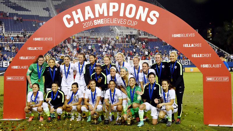 US women win SheBelieves Cup